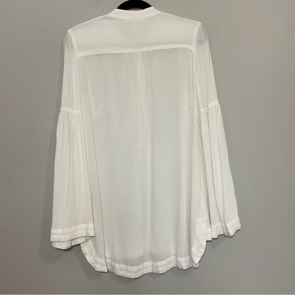Free People Easy Girl Tunic Bell Sleeve Blouse Size Small - Picture 9 of 10